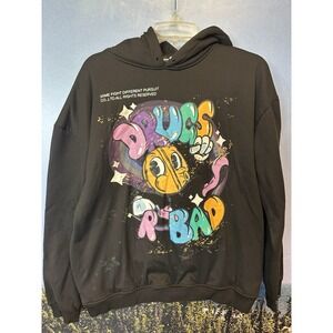 Maener Mens Large Same Fight Different Pursuit Drugs R Bad Hoodie‎ Graphic Print